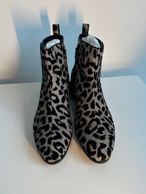 DOLCE & GABBANA Glitter-embellished Bootie Size 9